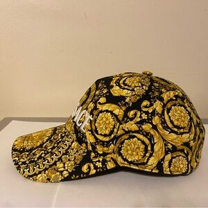 Versace New with tags and original box Baseball cap Black/ gold print Size 58cm.